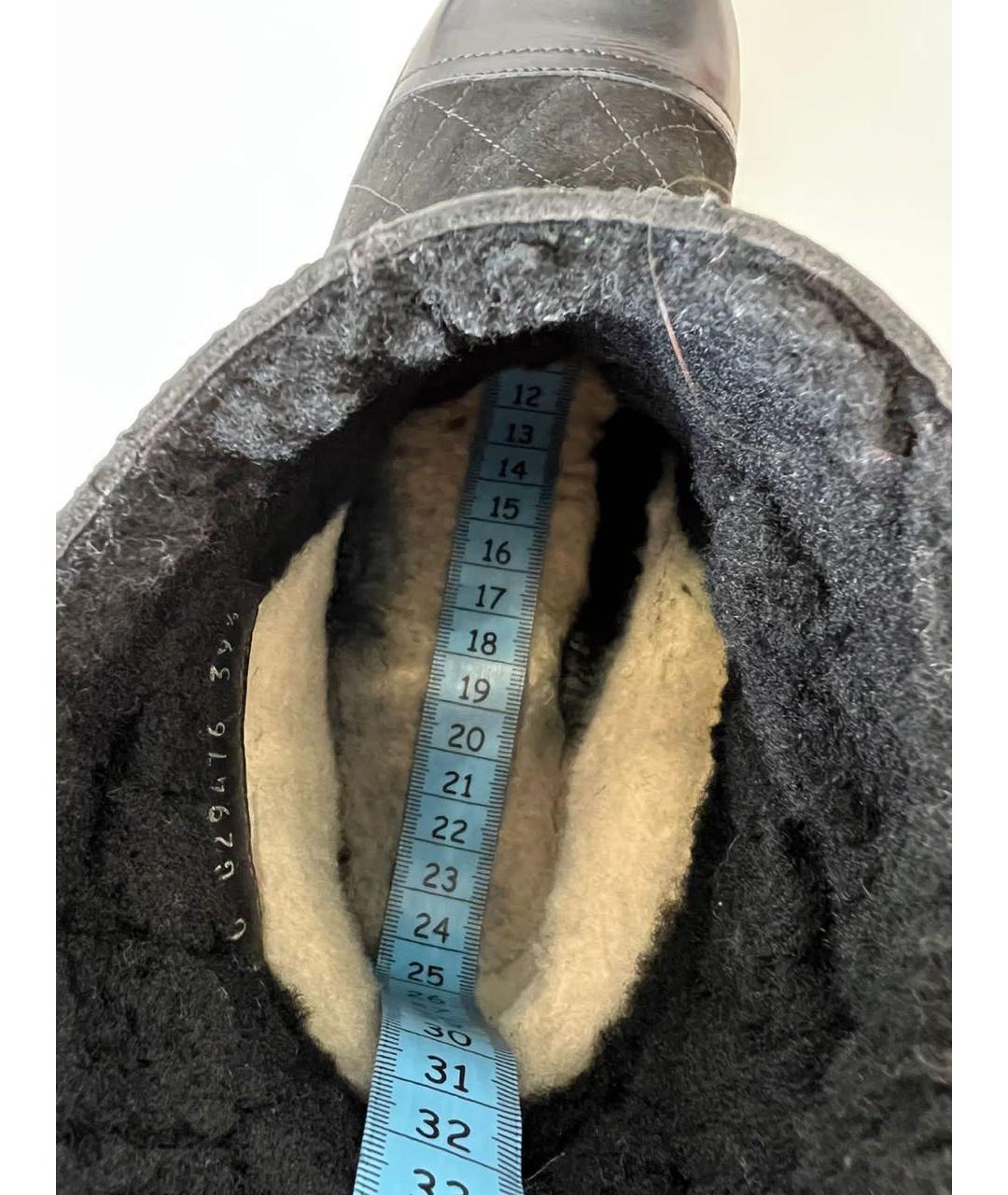 CHANEL Черные ботинки, фото 7