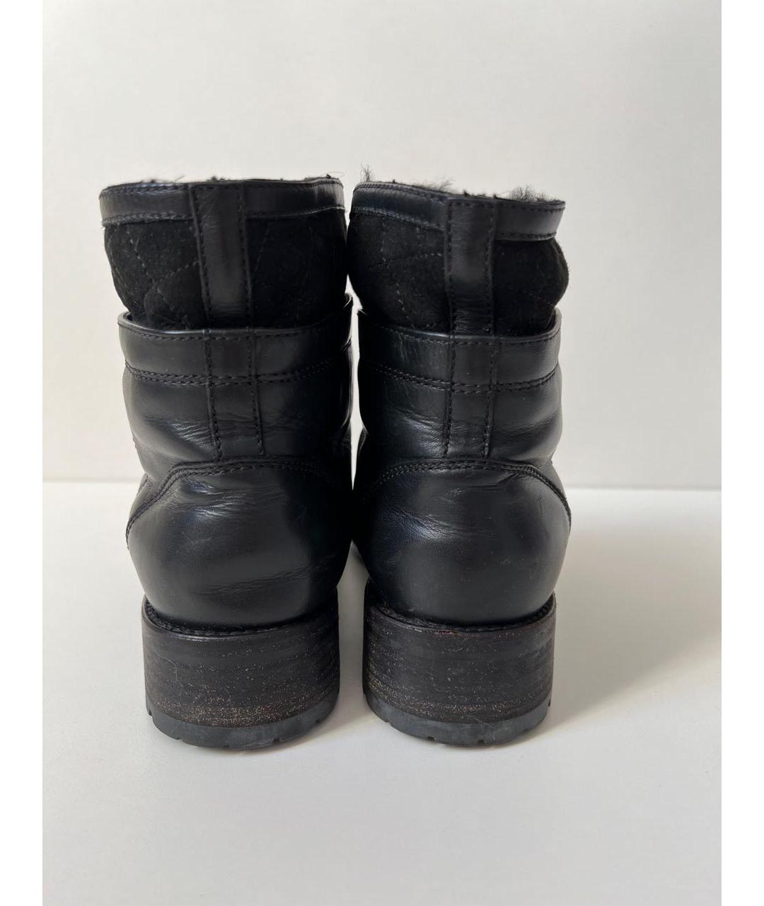 CHANEL Черные ботинки, фото 4