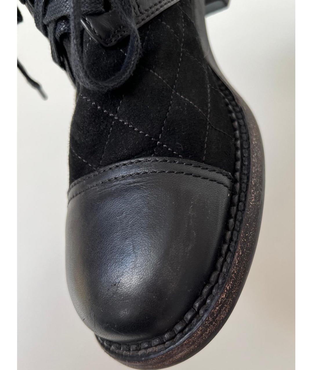 CHANEL Черные ботинки, фото 5