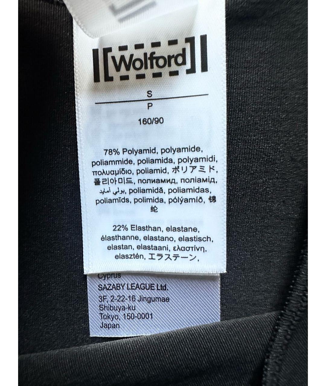 WOLFORD Черная полиамидовая майка, фото 2