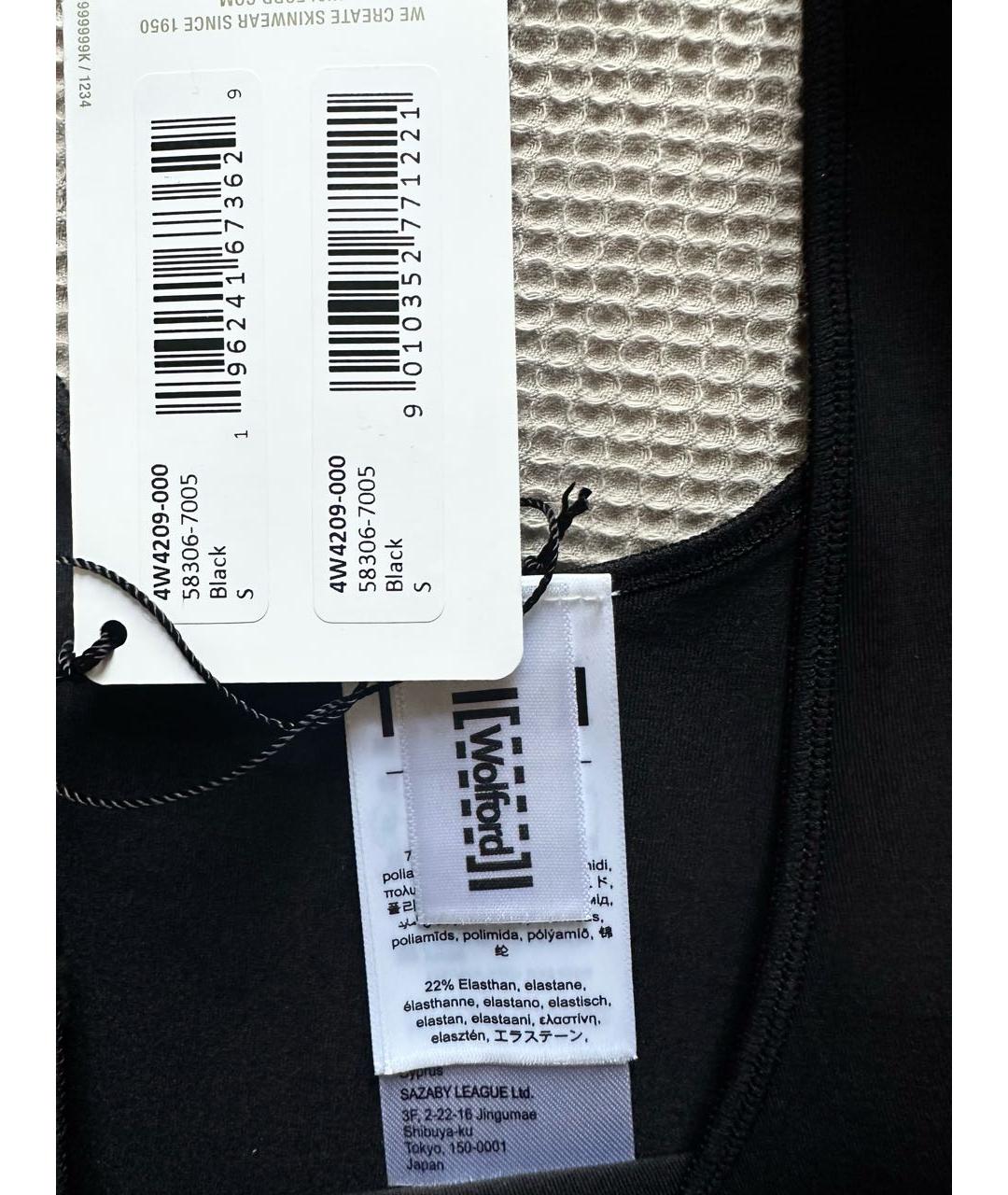 WOLFORD Черная полиамидовая майка, фото 3