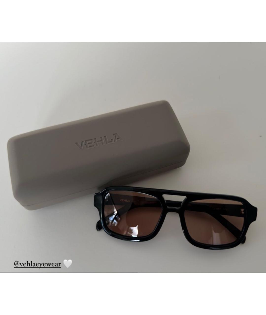 Vehla Черные пластиковые солнцезащитные очки, фото 2