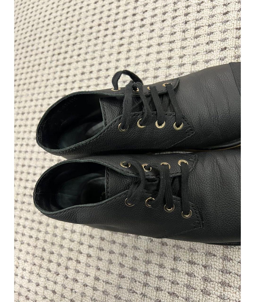 CHANEL Черные кожаные ботинки, фото 2