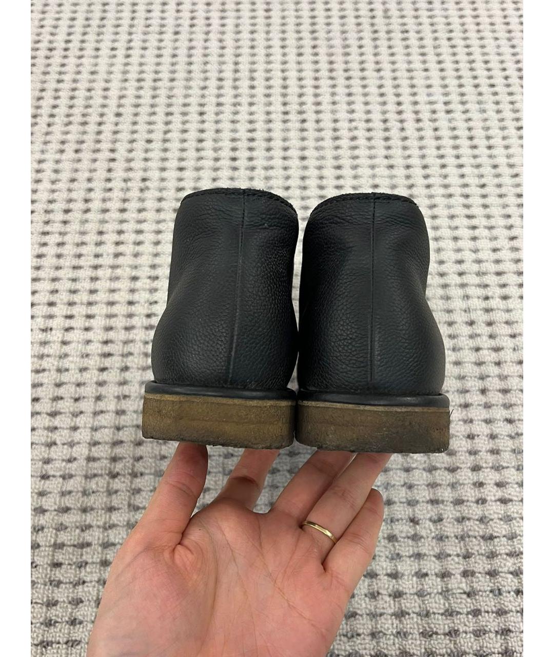 CHANEL Черные кожаные ботинки, фото 4