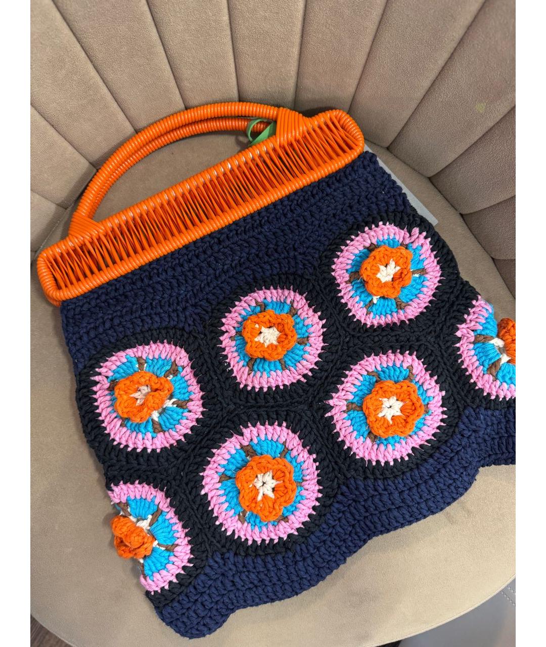 MARNI Мульти тканевая сумка с короткими ручками, фото 2