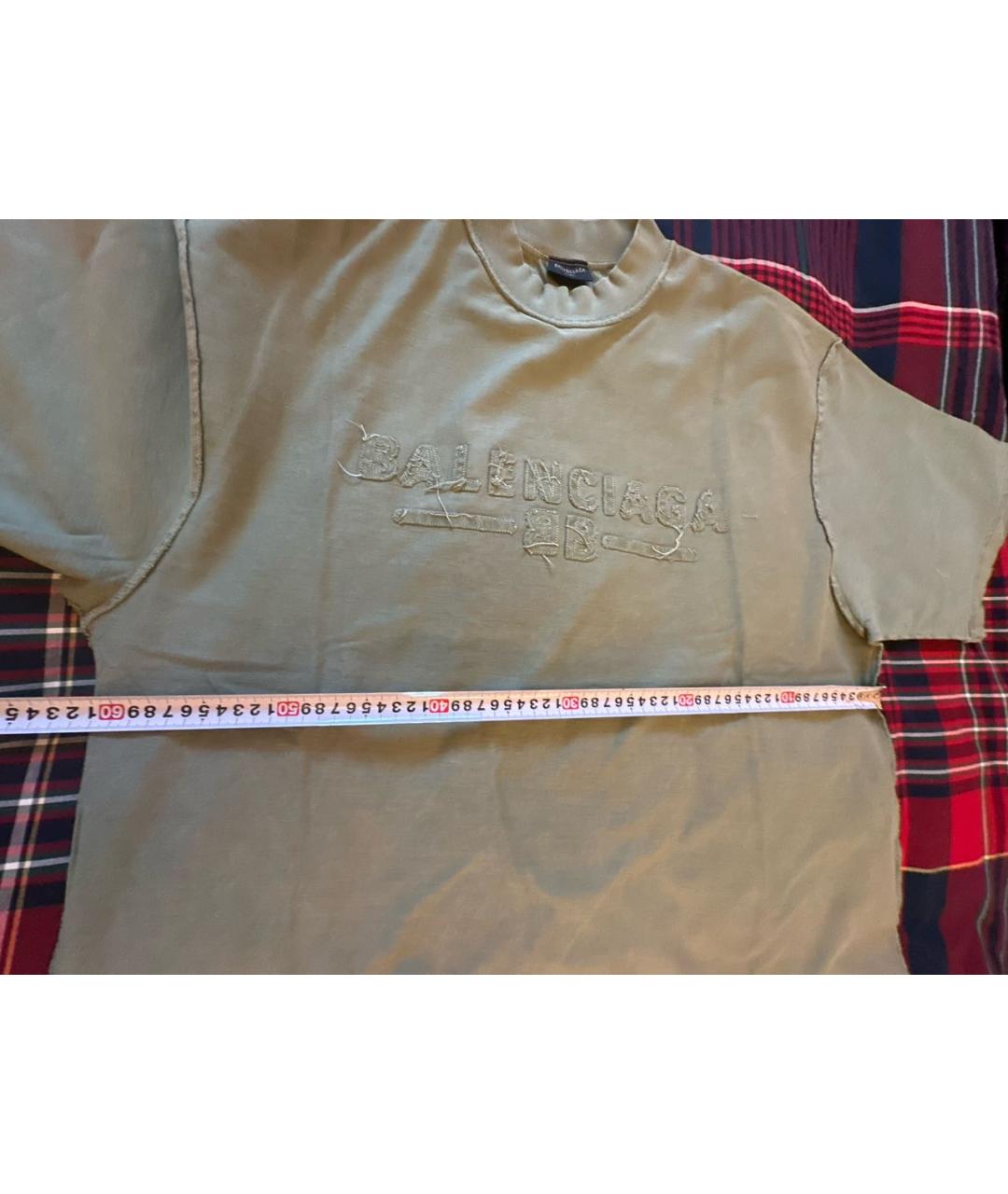 BALENCIAGA Хлопковая футболка, фото 5