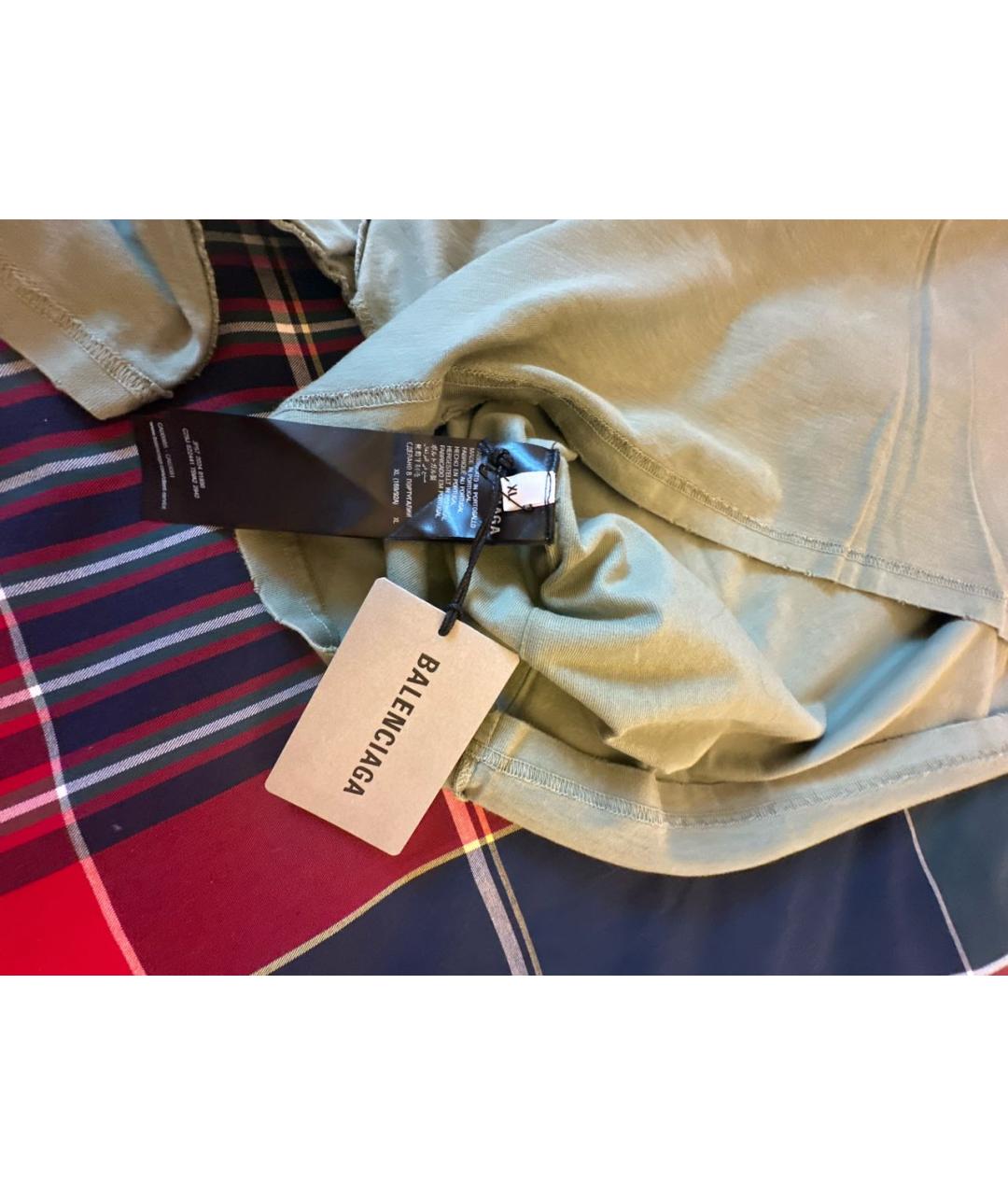 BALENCIAGA Хлопковая футболка, фото 3