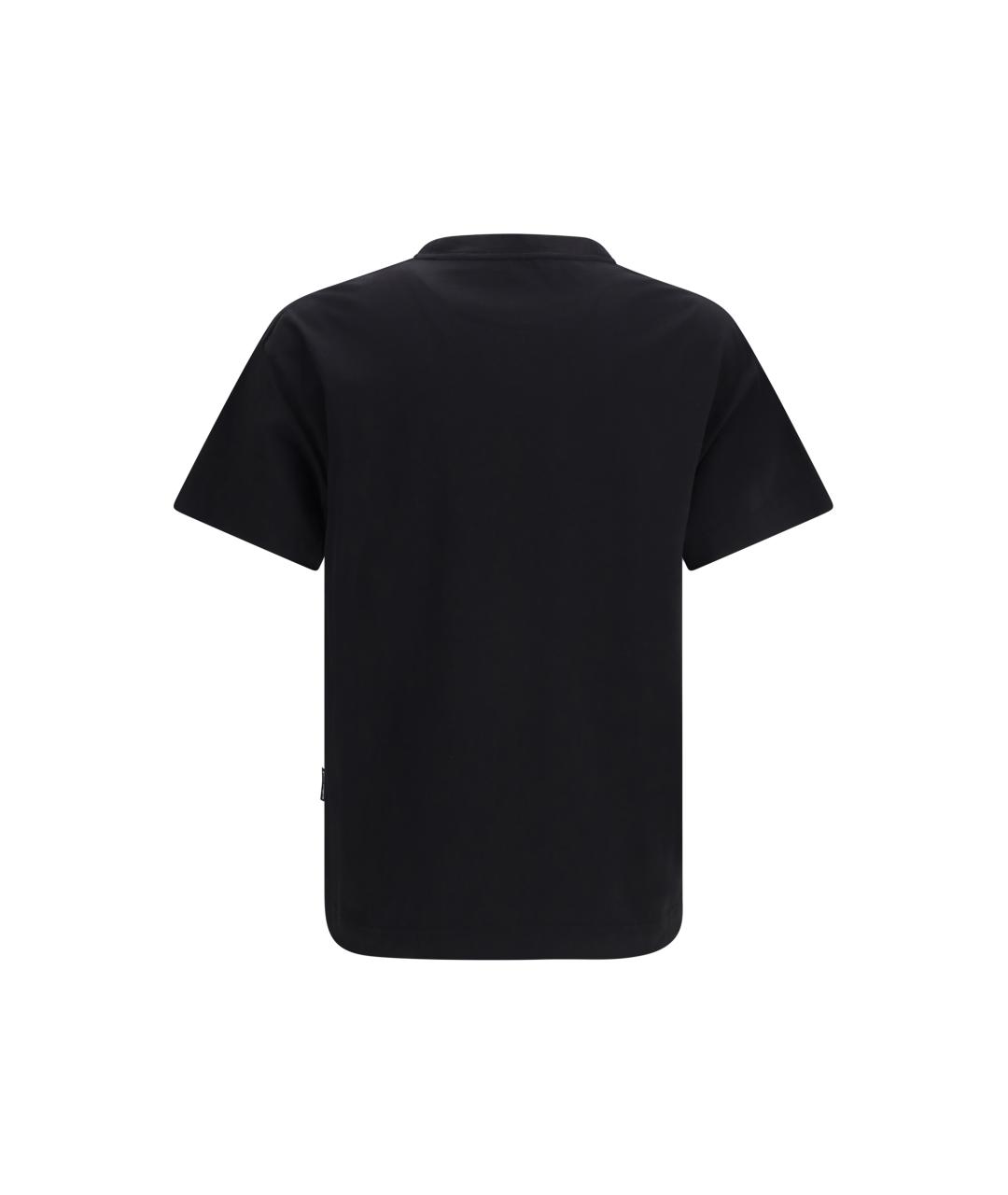 PALM ANGELS Черная хлопковая футболка, фото 2