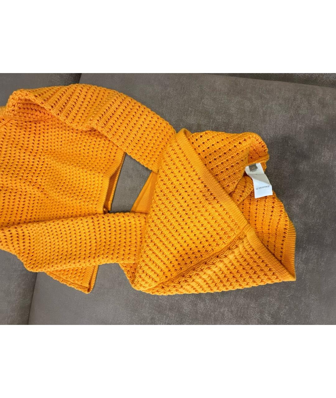 12 STOREEZ Оранжевый хлопковый кардиган, фото 5