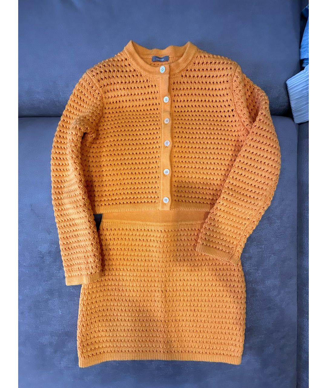12 STOREEZ Оранжевый хлопковый кардиган, фото 7