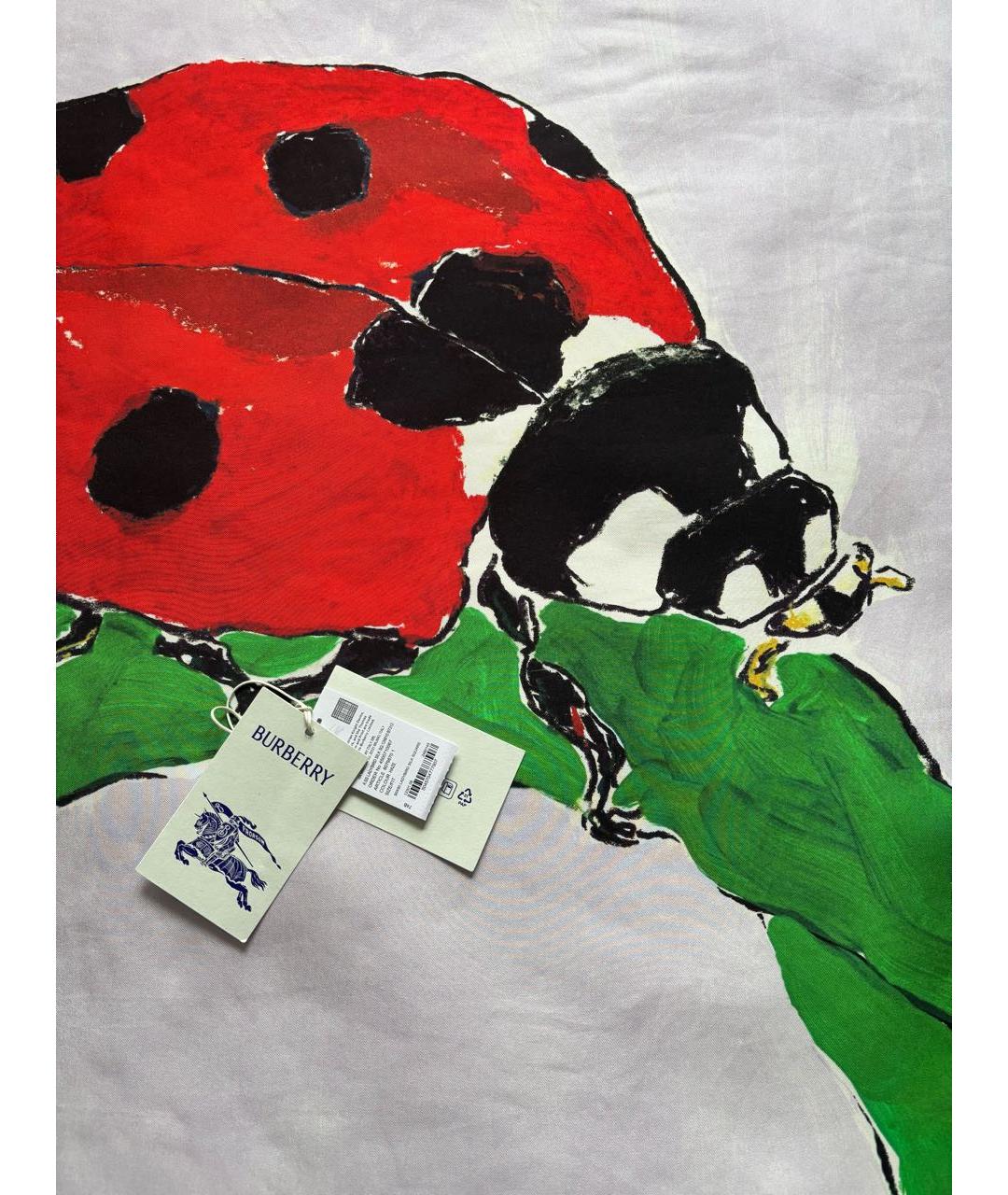 BURBERRY Мульти шелковый платок, фото 4