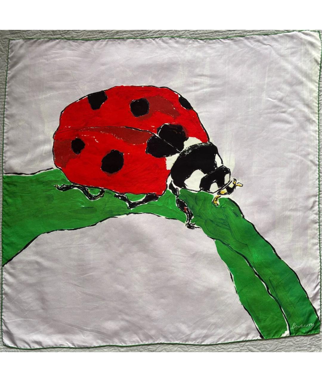 BURBERRY Мульти шелковый платок, фото 5