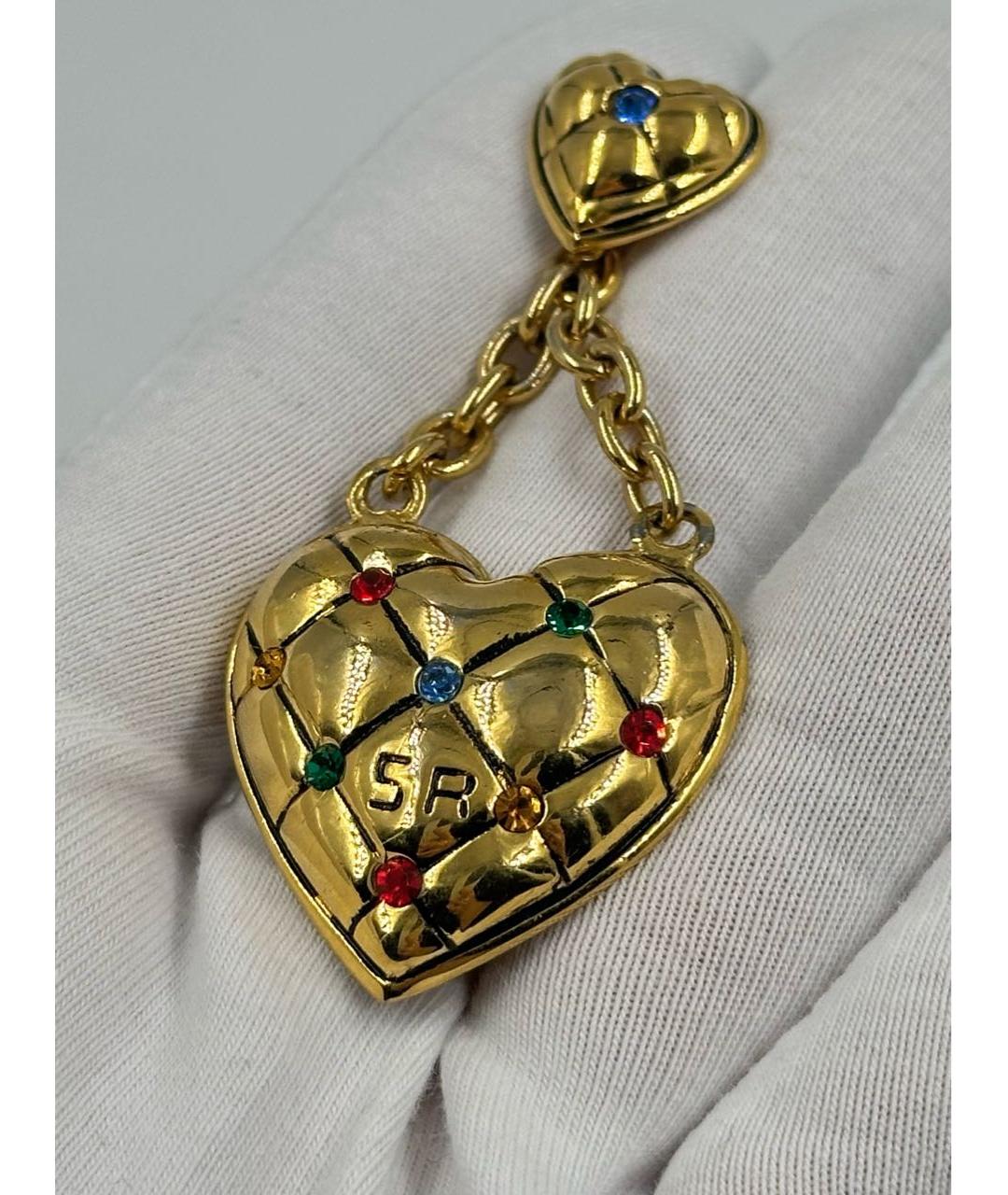 SONIA RYKIEL Золотая позолоченная булавка / брошь, фото 3