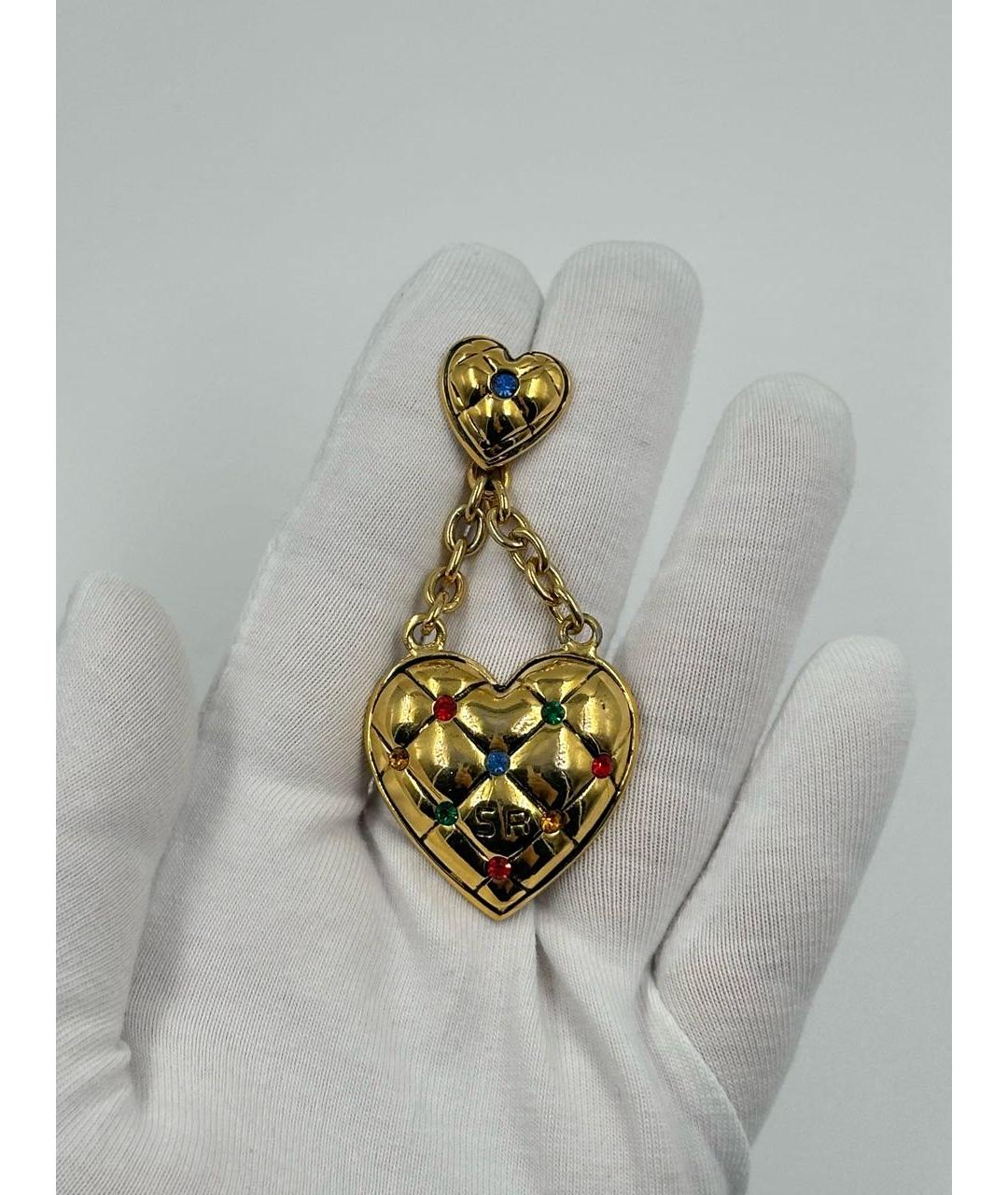 SONIA RYKIEL Золотая позолоченная булавка / брошь, фото 2