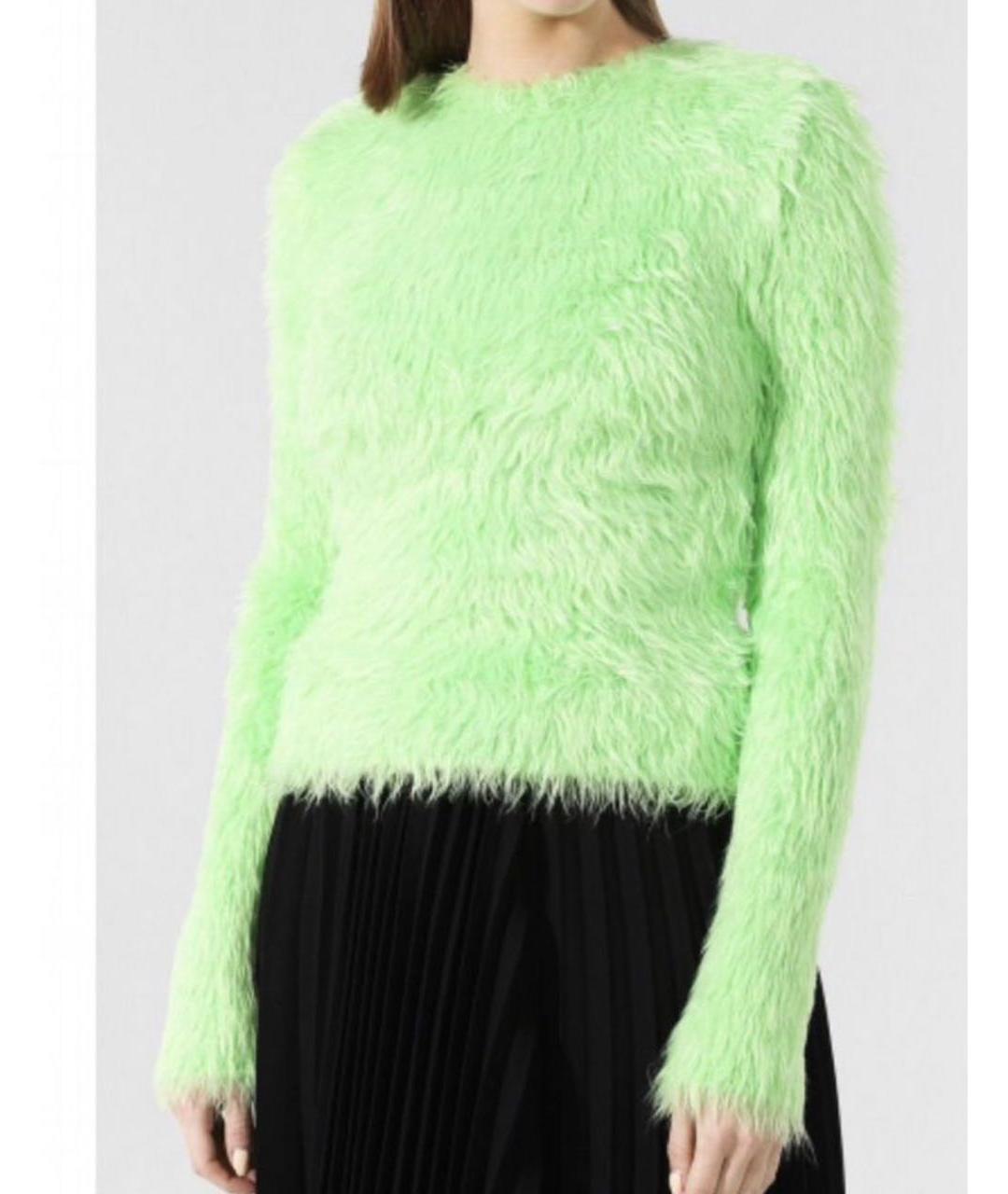 BALENCIAGA Салатовый полиамидовый джемпер / свитер, фото 2