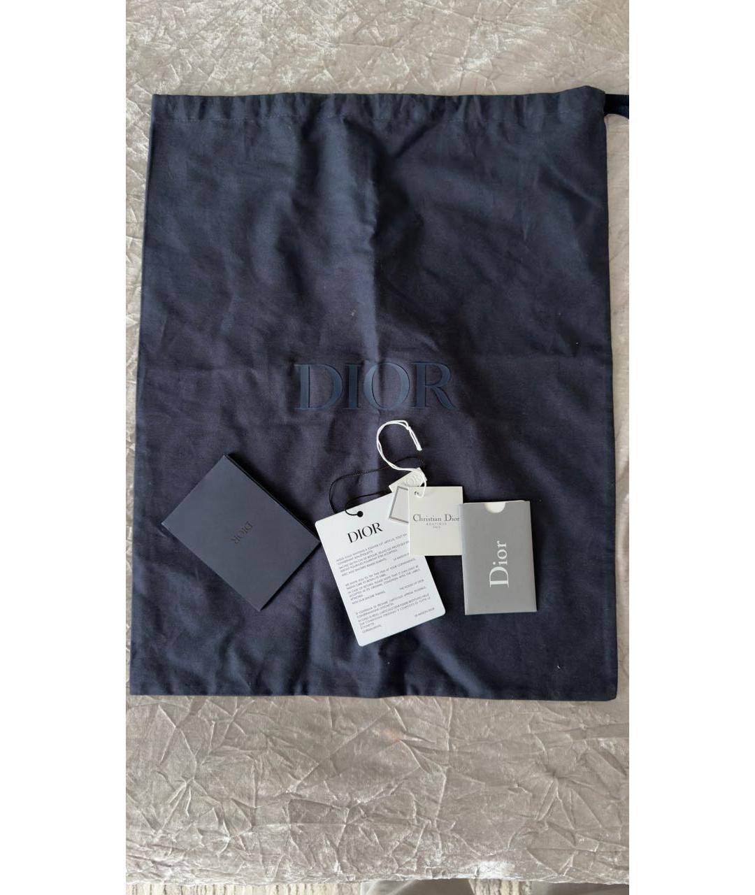 CHRISTIAN DIOR Темно-синий тканевый рюкзак, фото 7