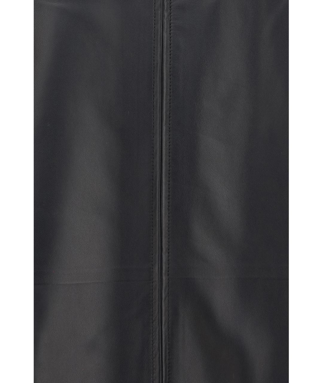 THE ROW Черное кожаное пальто, фото 3