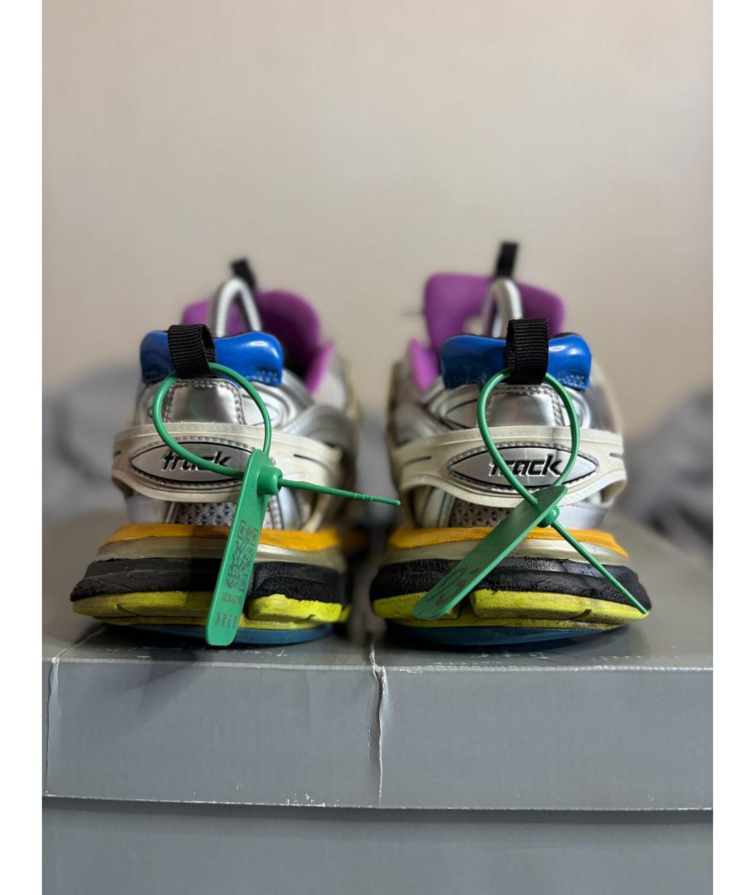 BALENCIAGA Серебряные низкие кроссовки / кеды, фото 4