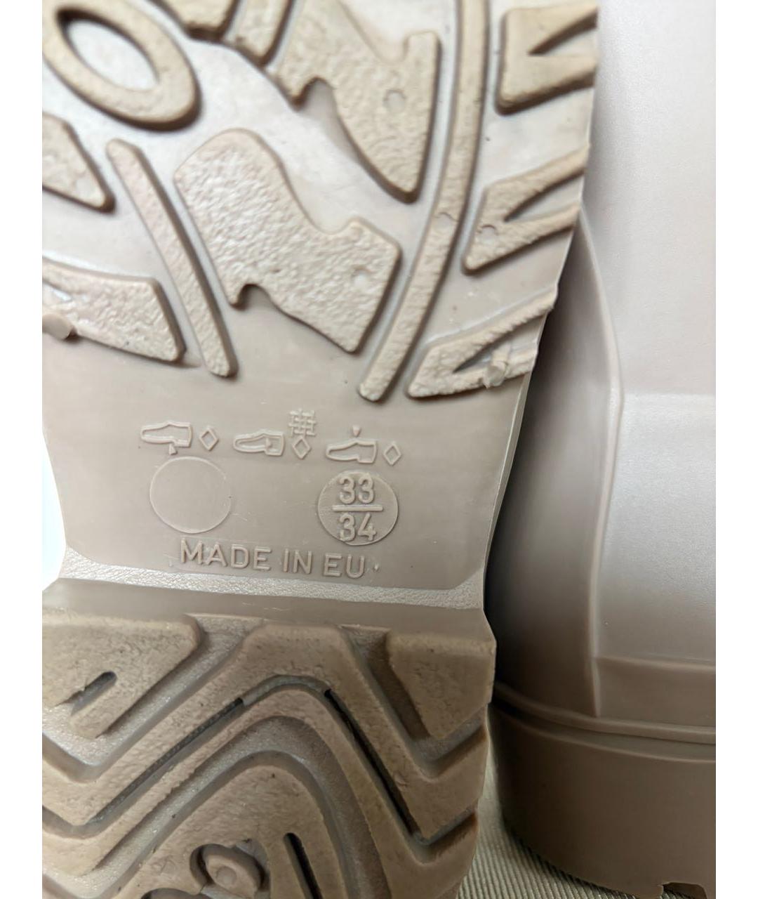 BRUNELLO CUCINELLI Бежевые резиновые сапоги, фото 6