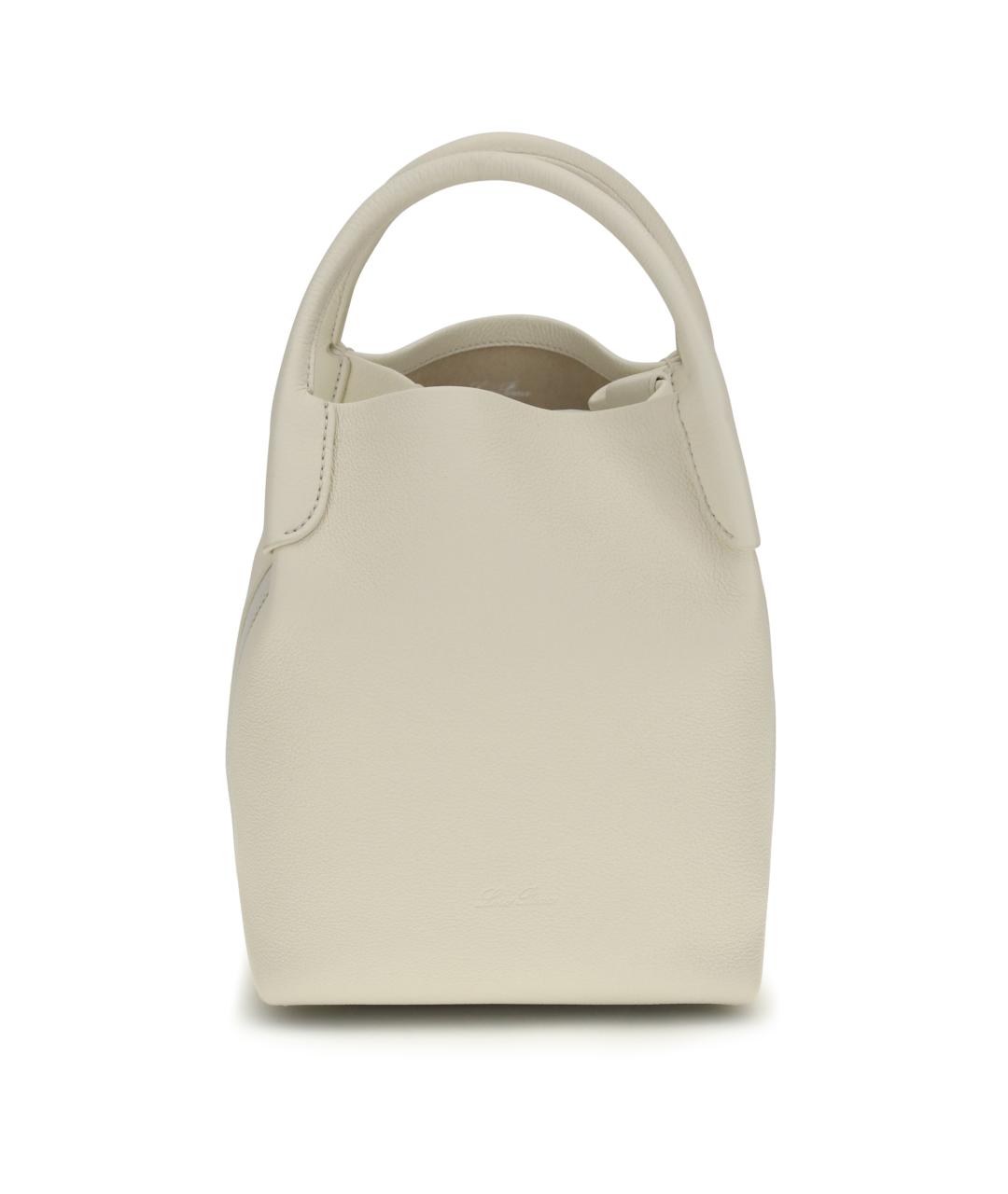 LORO PIANA Бежевая кожаная сумка тоут, фото 1