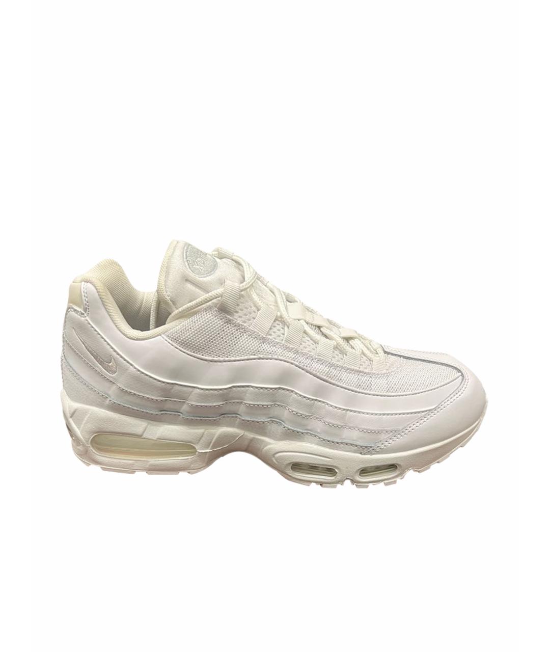 NIKE Белые кожаные низкие кроссовки / кеды, фото 1