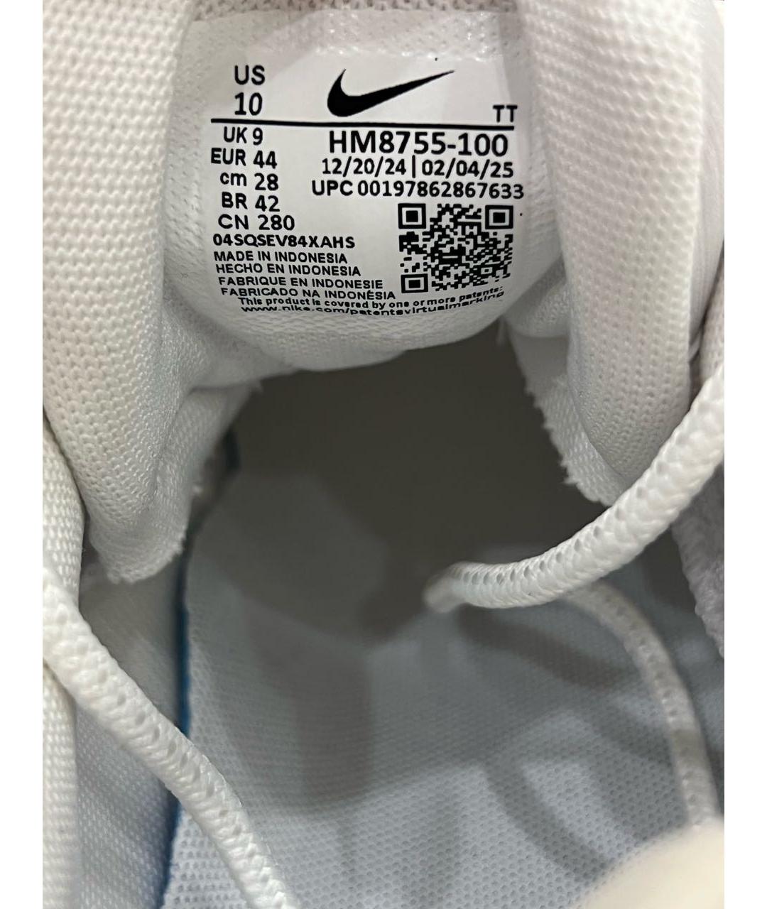 NIKE Белые кожаные низкие кроссовки / кеды, фото 5