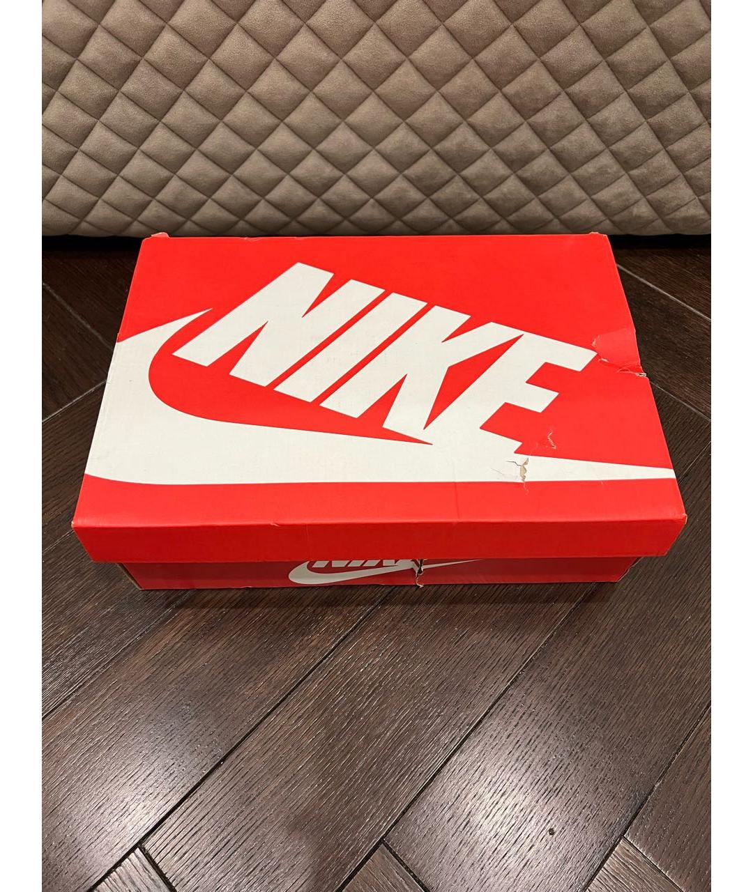 NIKE Белые кожаные низкие кроссовки / кеды, фото 7