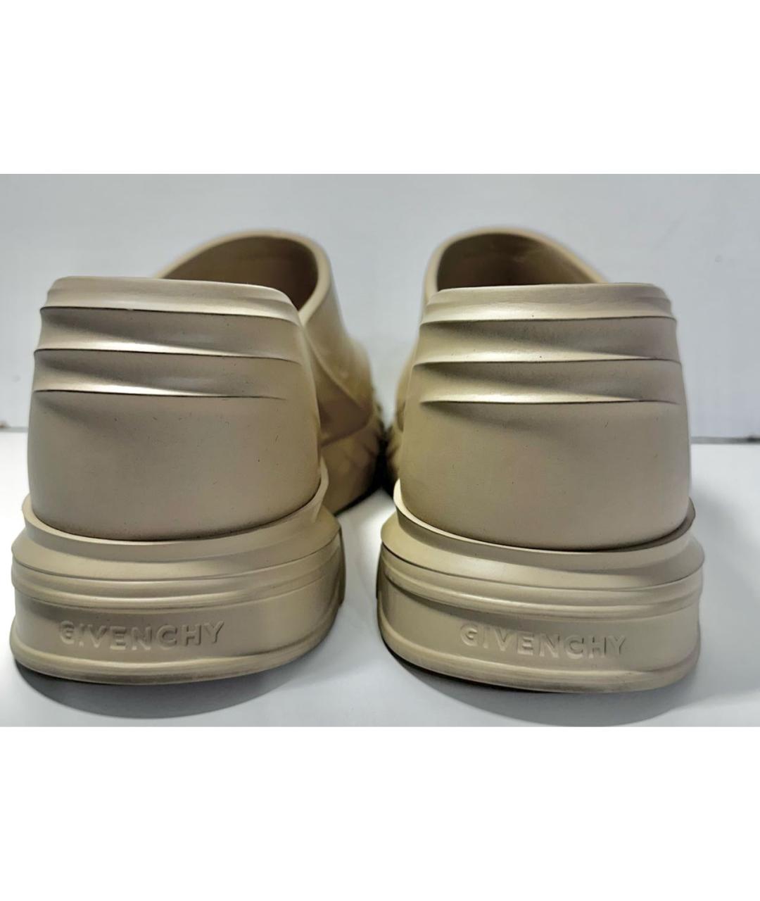 GIVENCHY Бежевые резиновые сабо, фото 3