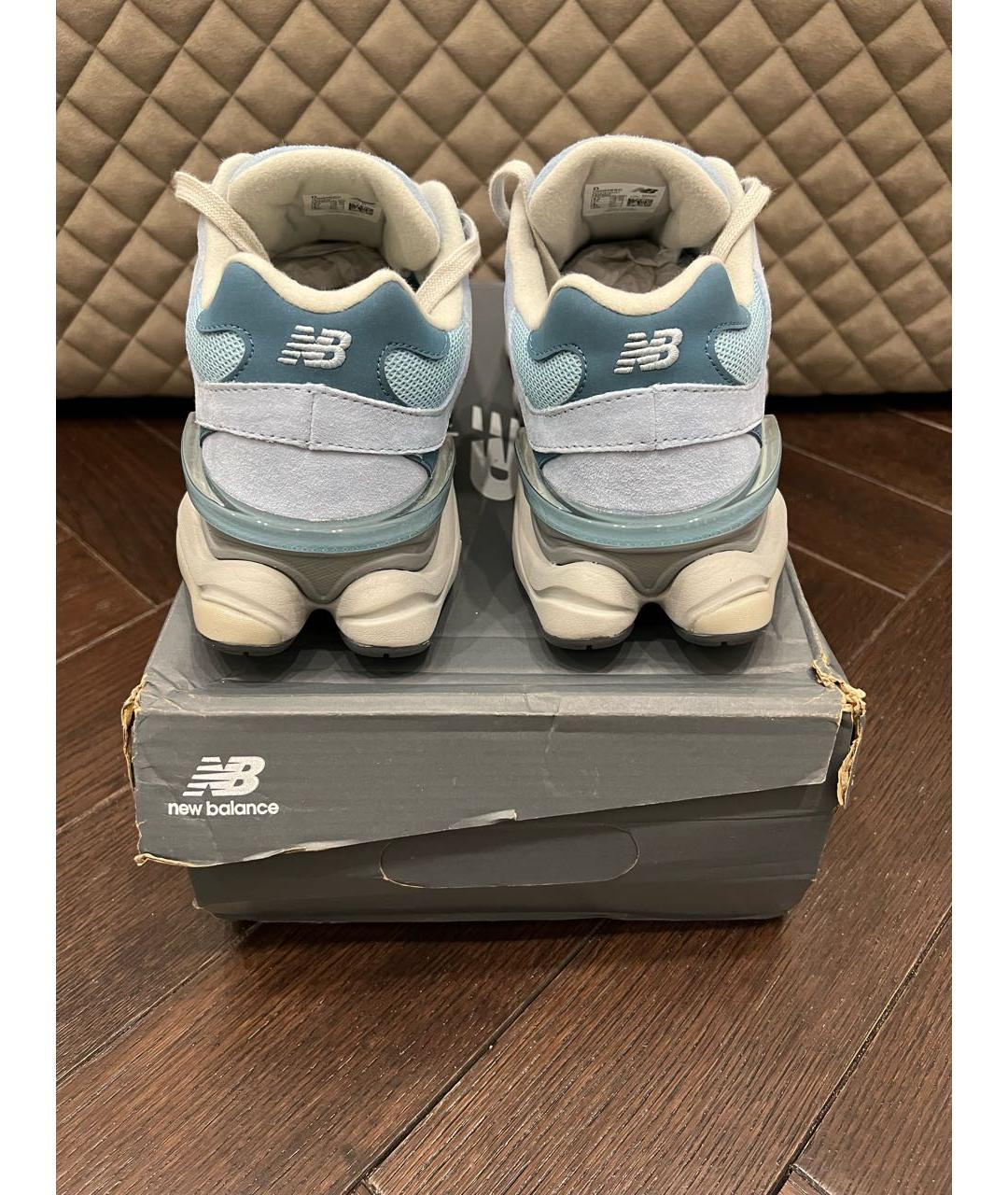 NEW BALANCE Голубые замшевые низкие кроссовки / кеды, фото 3