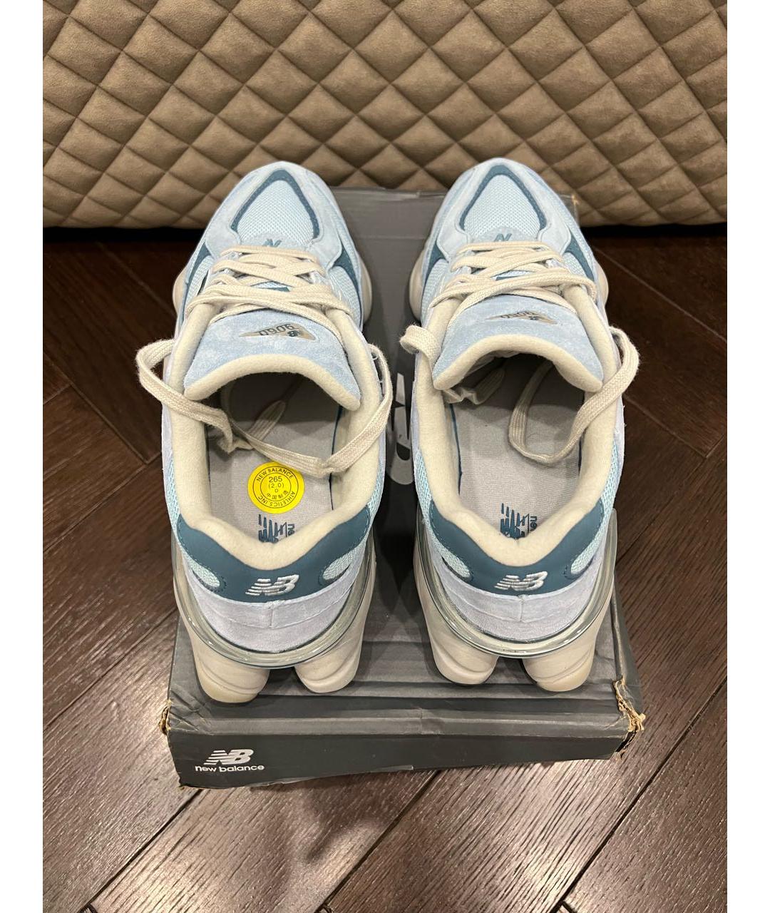 NEW BALANCE Голубые замшевые низкие кроссовки / кеды, фото 2