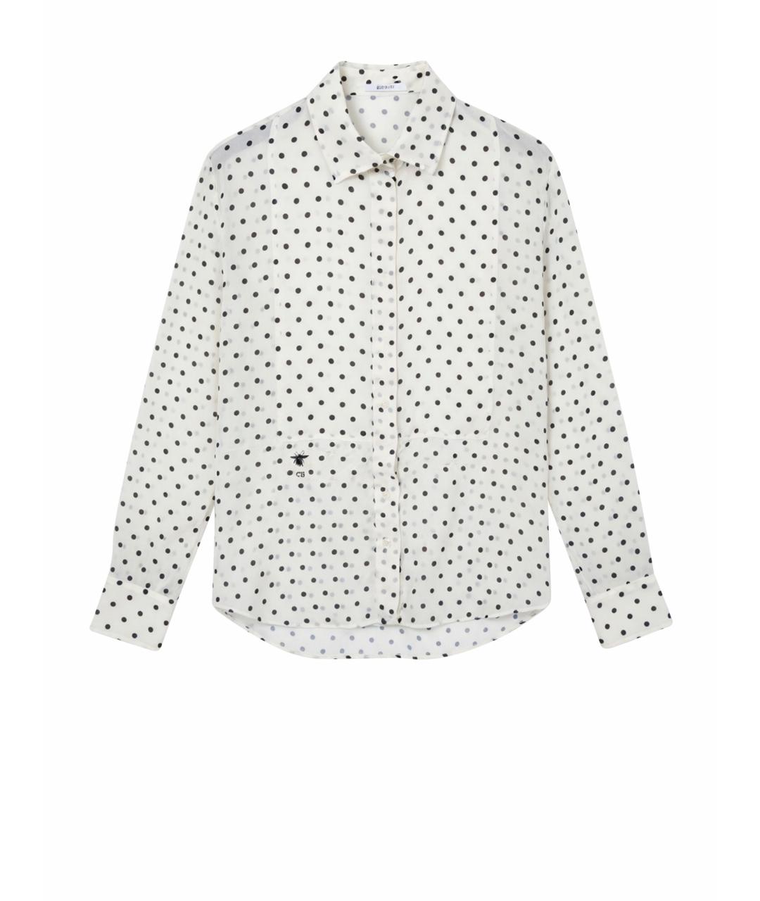 CHRISTIAN DIOR Белая шелковая блузы, фото 1