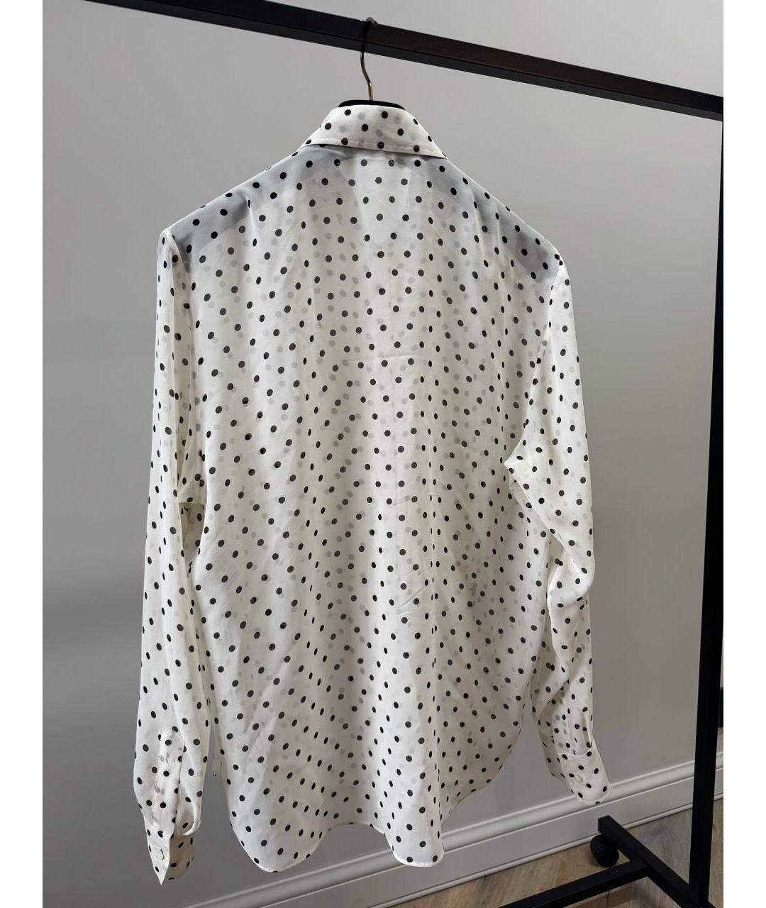 CHRISTIAN DIOR Белая шелковая блузы, фото 2