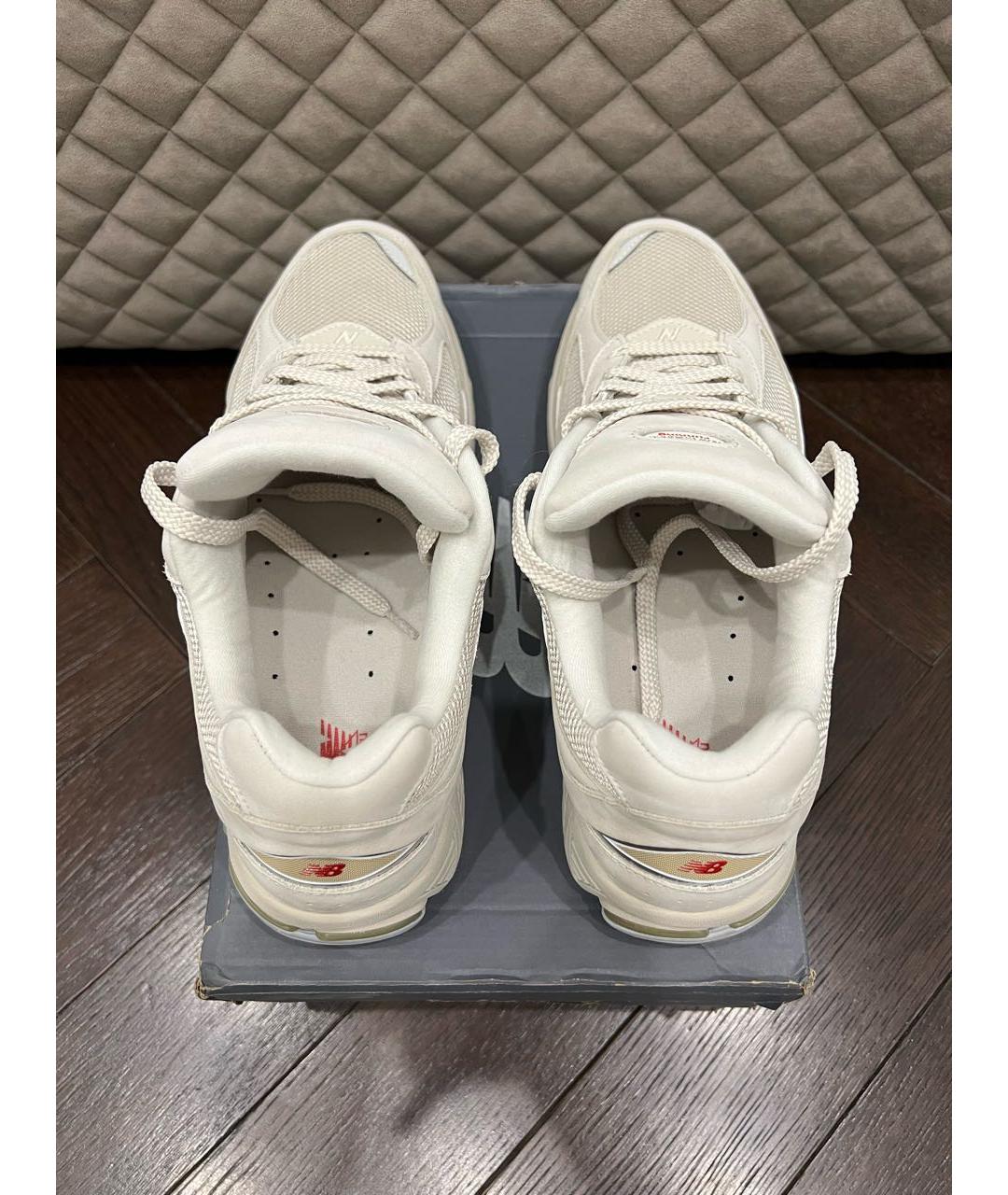 NEW BALANCE Бежевые нубуковые низкие кроссовки / кеды, фото 2