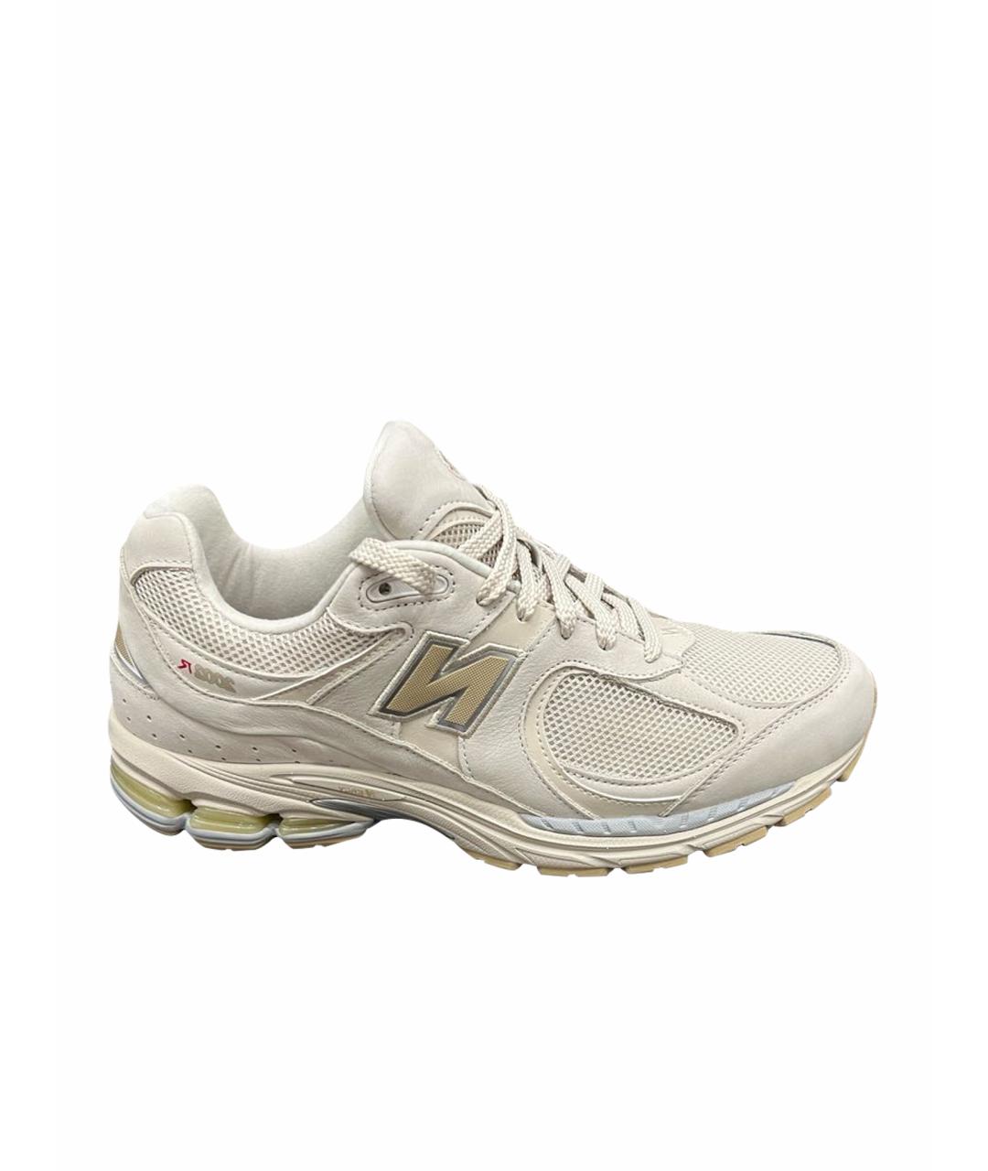 NEW BALANCE Бежевые нубуковые низкие кроссовки / кеды, фото 1