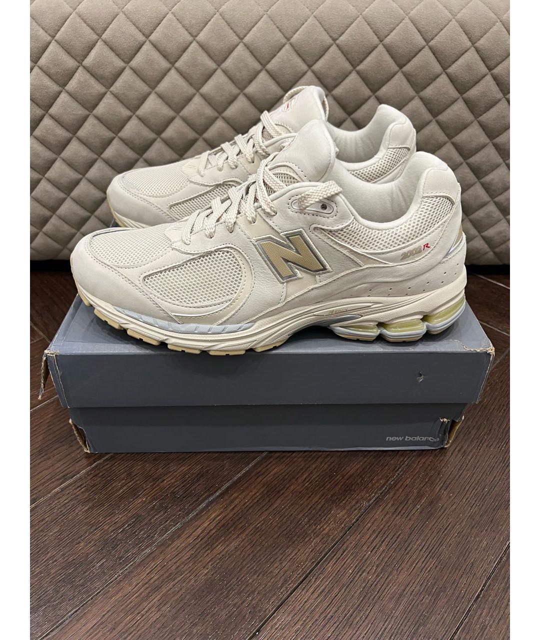 NEW BALANCE Бежевые нубуковые низкие кроссовки / кеды, фото 8