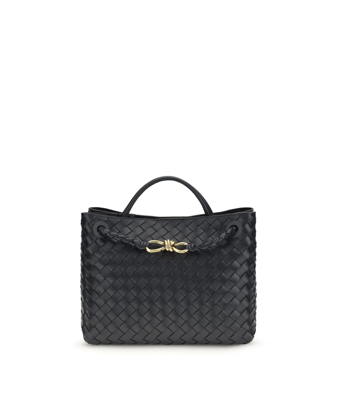 BOTTEGA VENETA Темно-синяя кожаная сумка тоут, фото 1