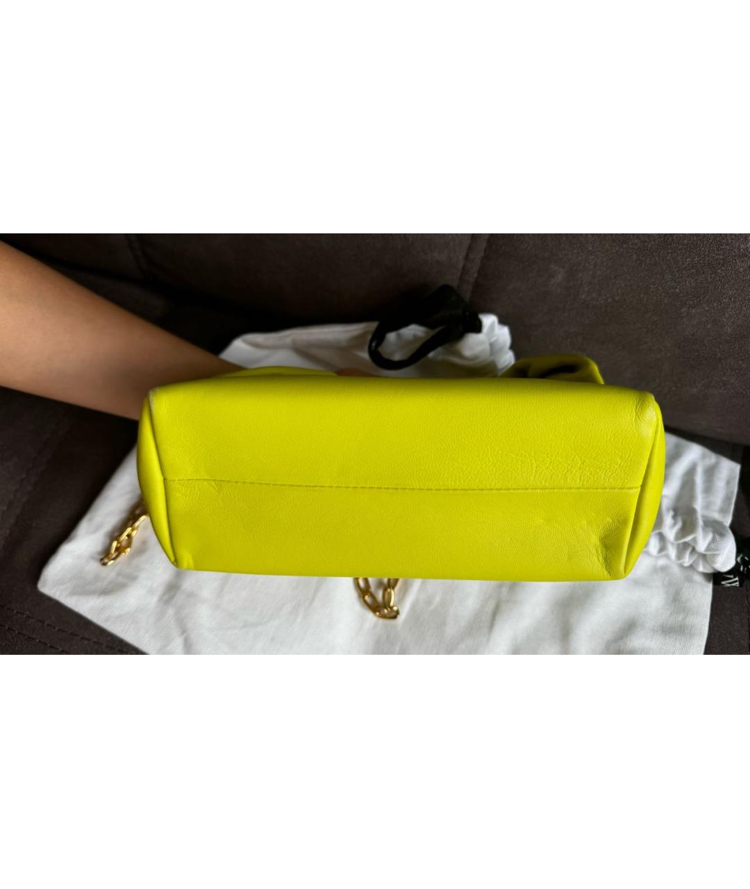 J.W.ANDERSON Желтая кожаная сумка через плечо, фото 7