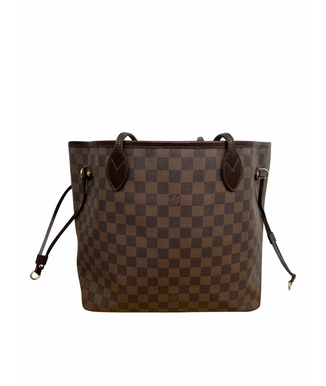 LOUIS VUITTON Коричневая кожаная сумка тоут, фото 1