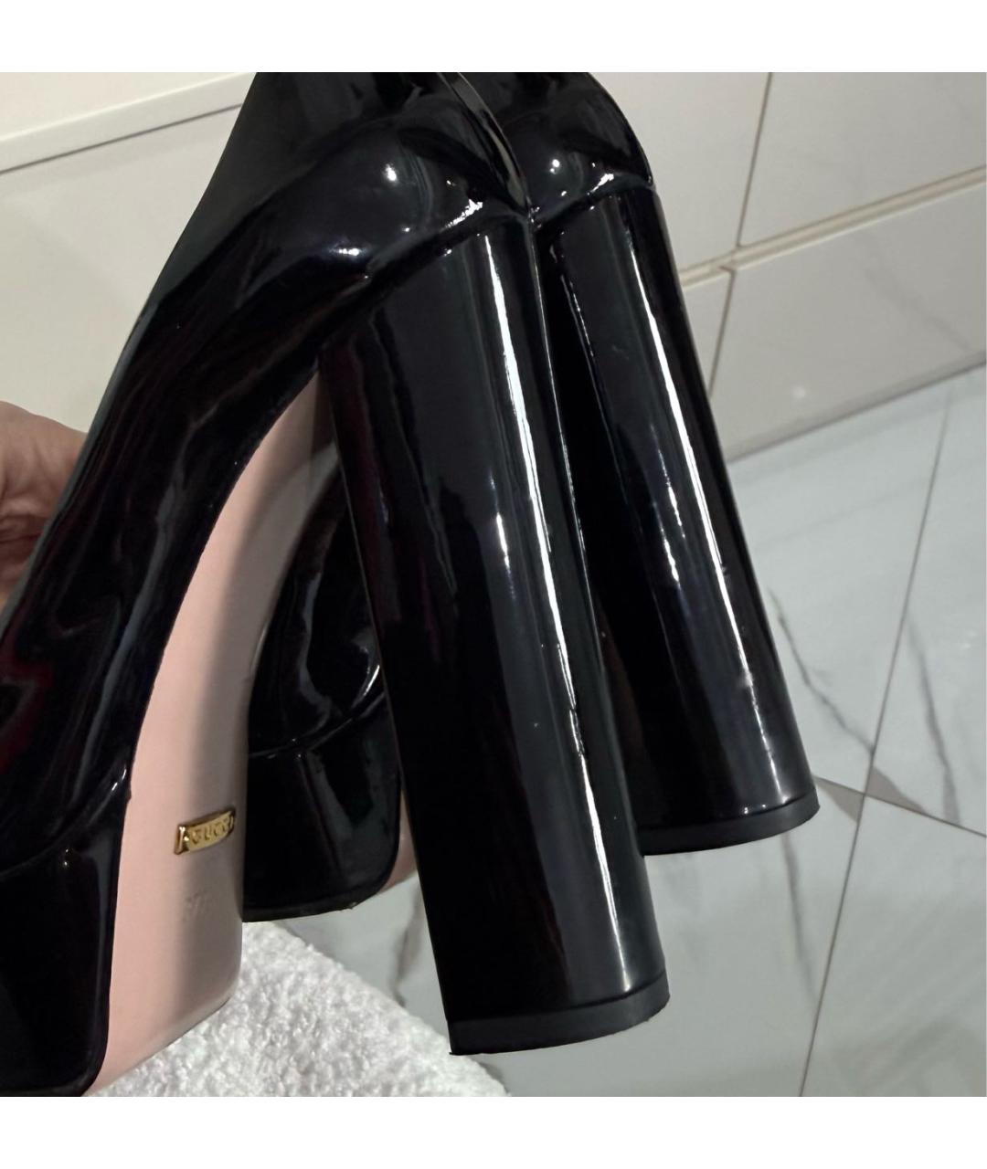 GUCCI Черные туфли из лакированной кожи, фото 7