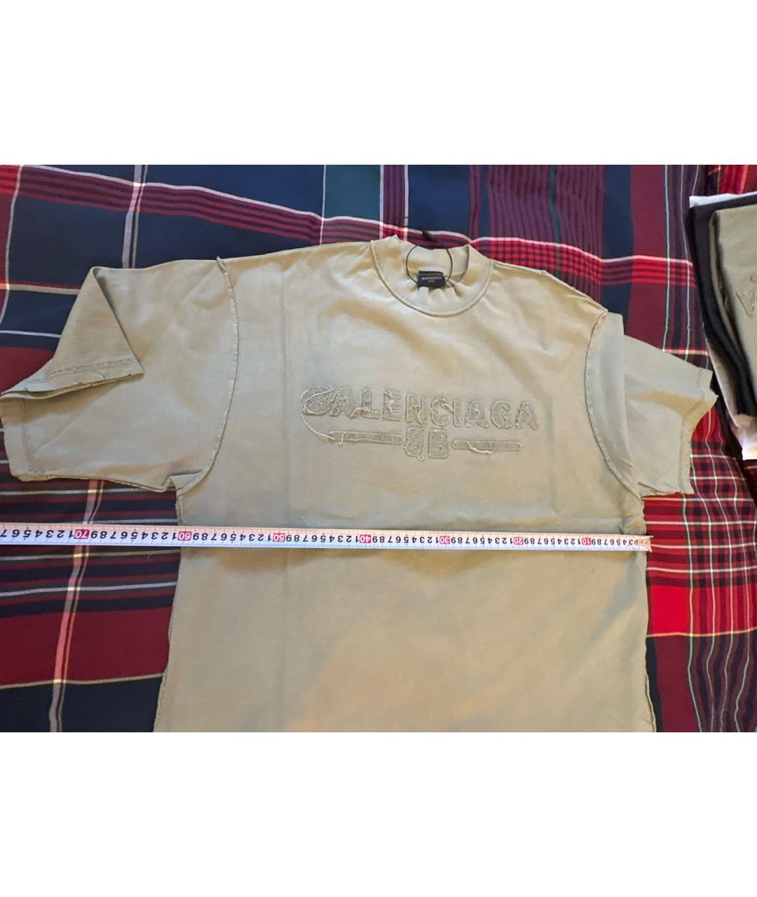 BALENCIAGA Хлопковая футболка, фото 3