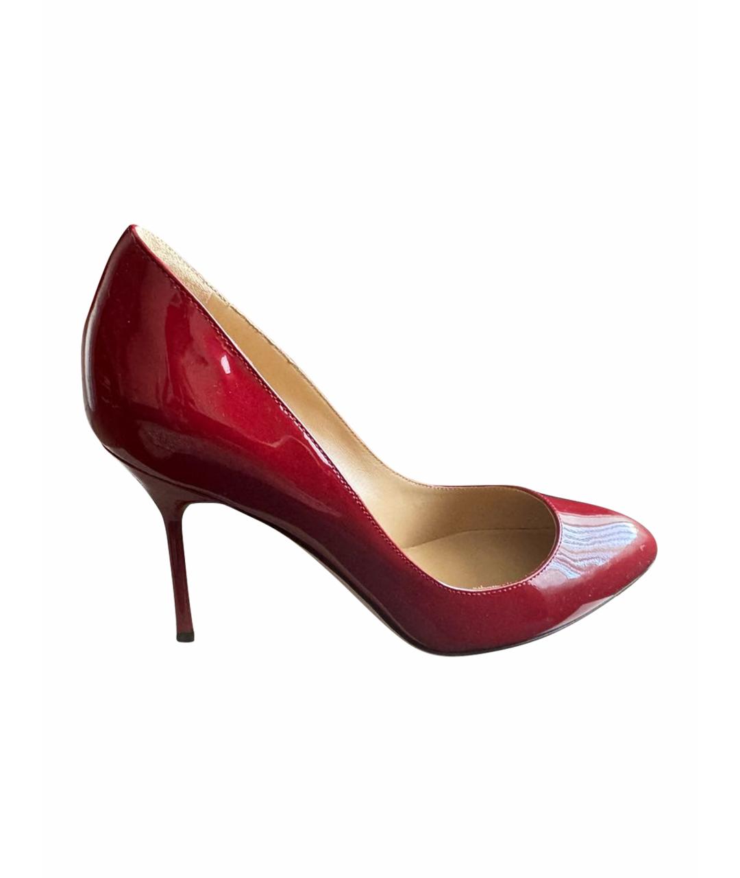 SERGIO ROSSI Красные туфли из лакированной кожи, фото 1