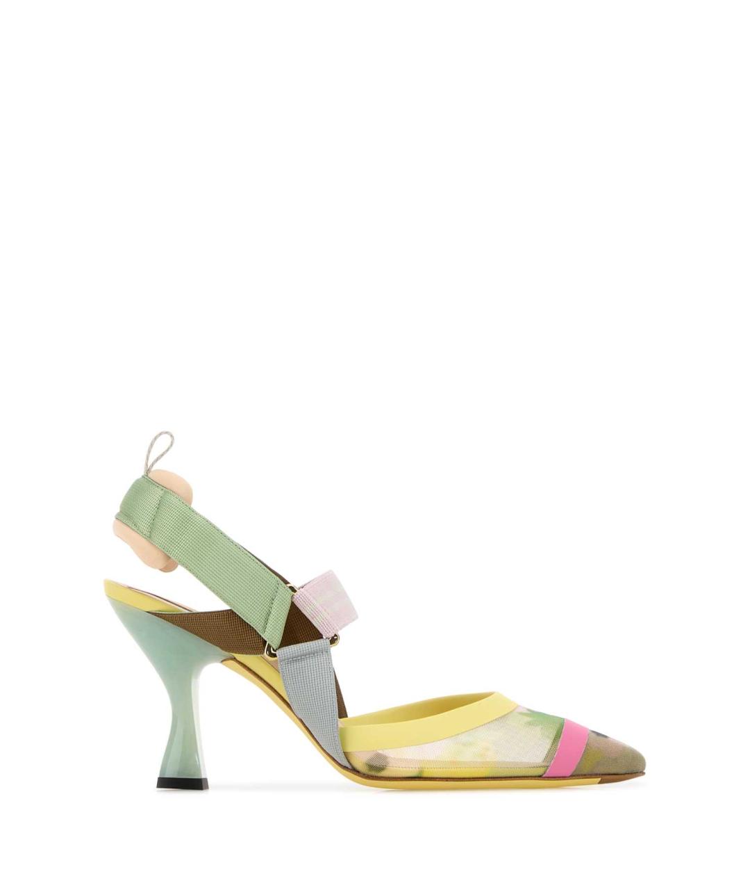 FENDI Мульти кожаные туфли, фото 2