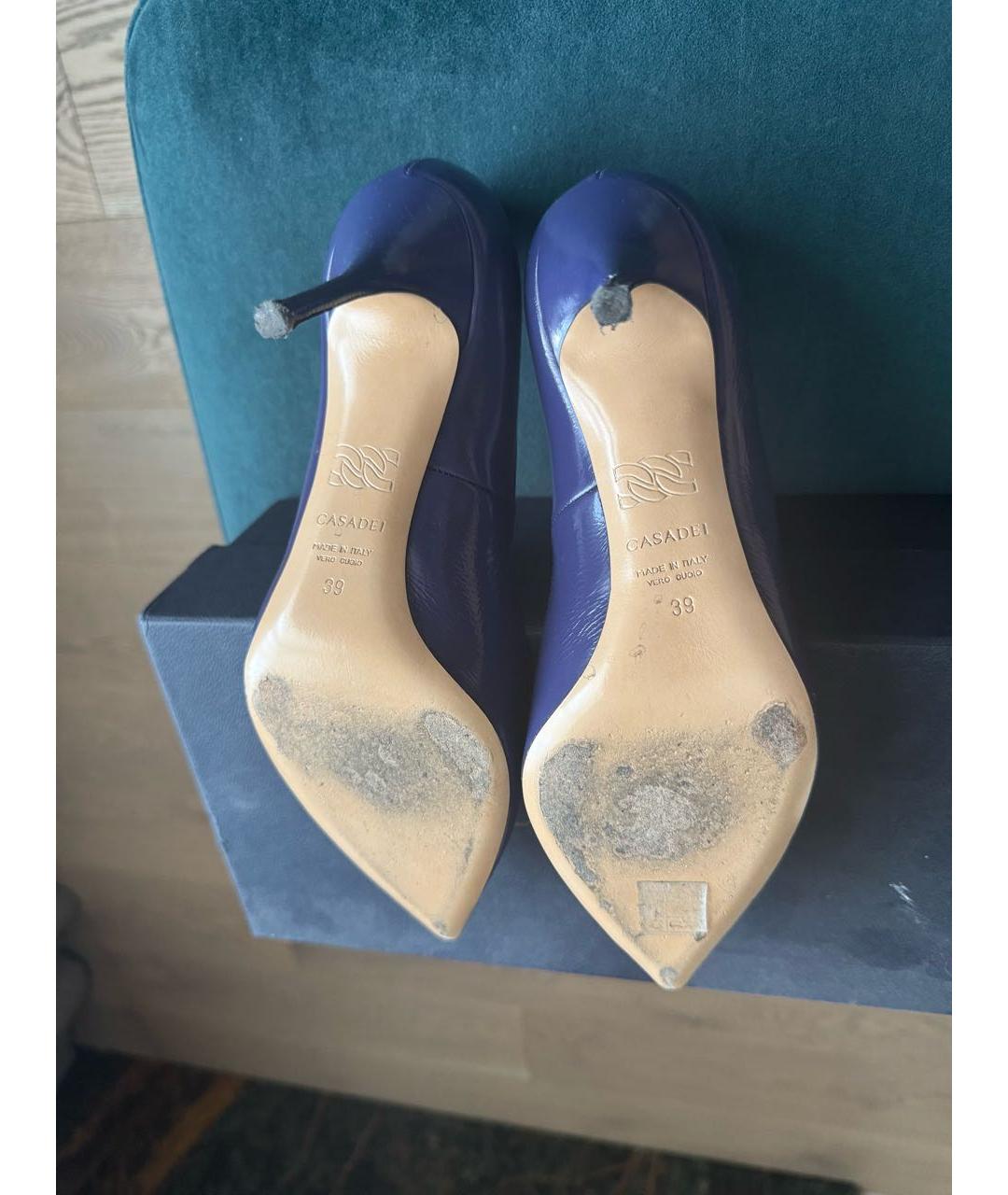 CASADEI Фиолетовые туфли из лакированной кожи, фото 3