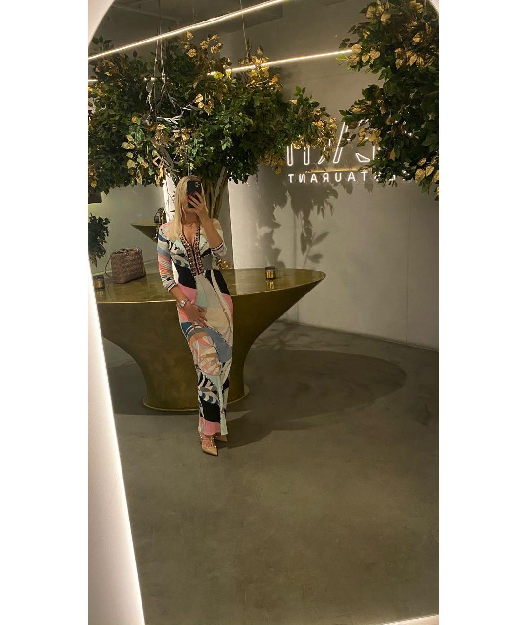 EMILIO PUCCI Мульти вискозное вечернее платье, фото 6