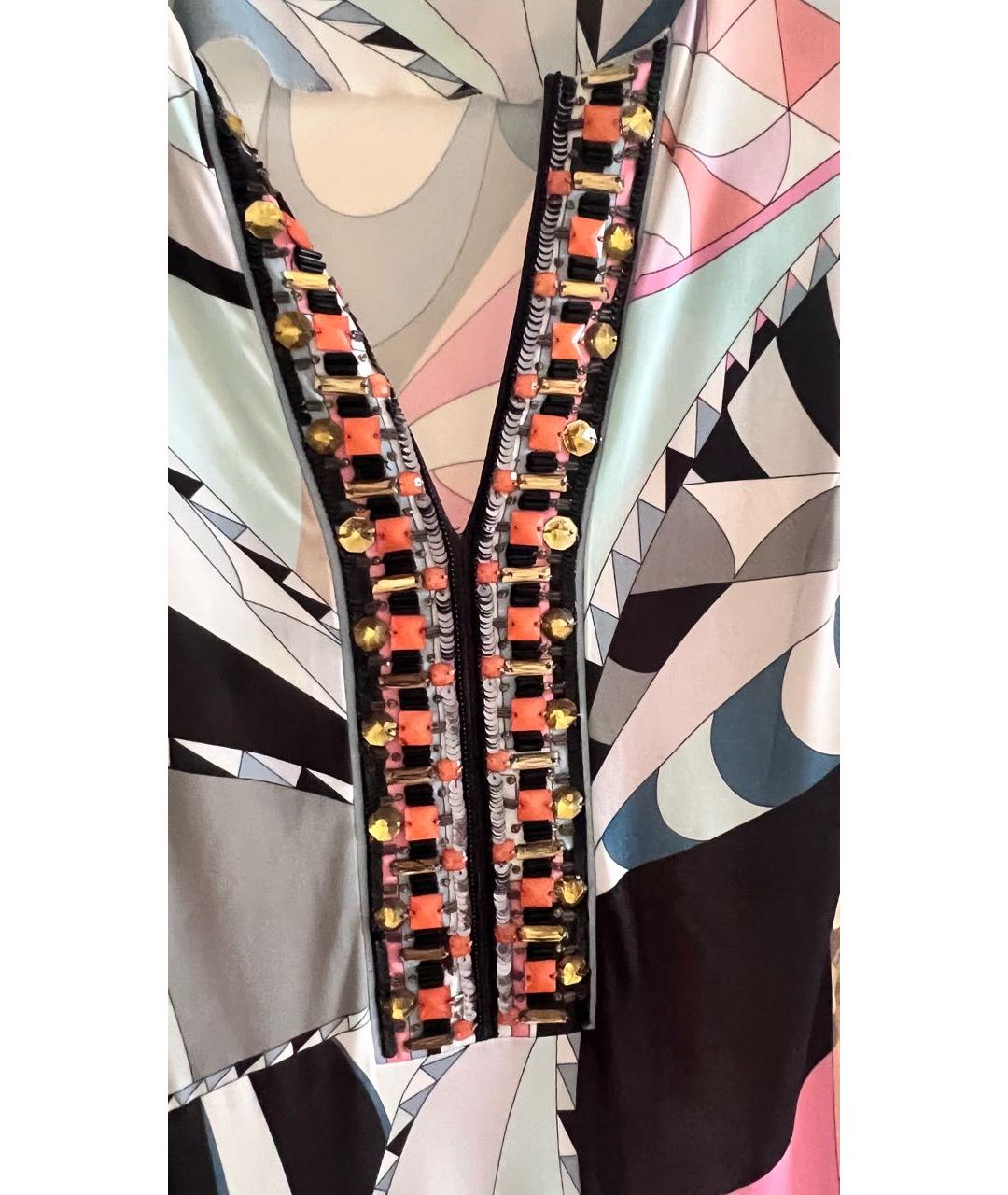EMILIO PUCCI Мульти вискозное вечернее платье, фото 5