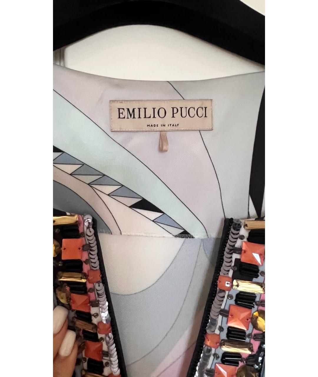 EMILIO PUCCI Мульти вискозное вечернее платье, фото 3