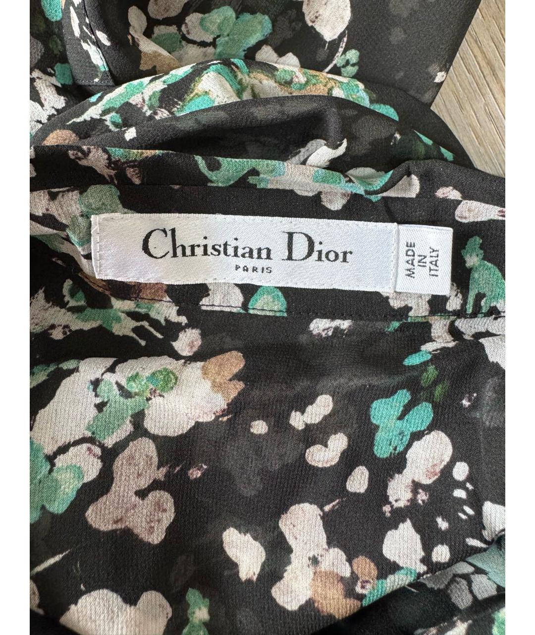 CHRISTIAN DIOR Мульти шелковая блузы, фото 6