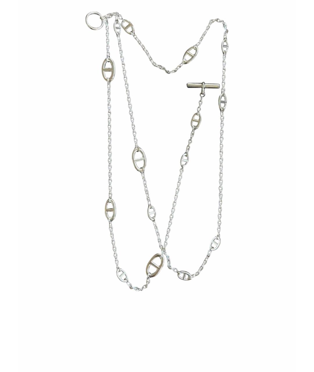 HERMES Серебряное серебряное колье, фото 1