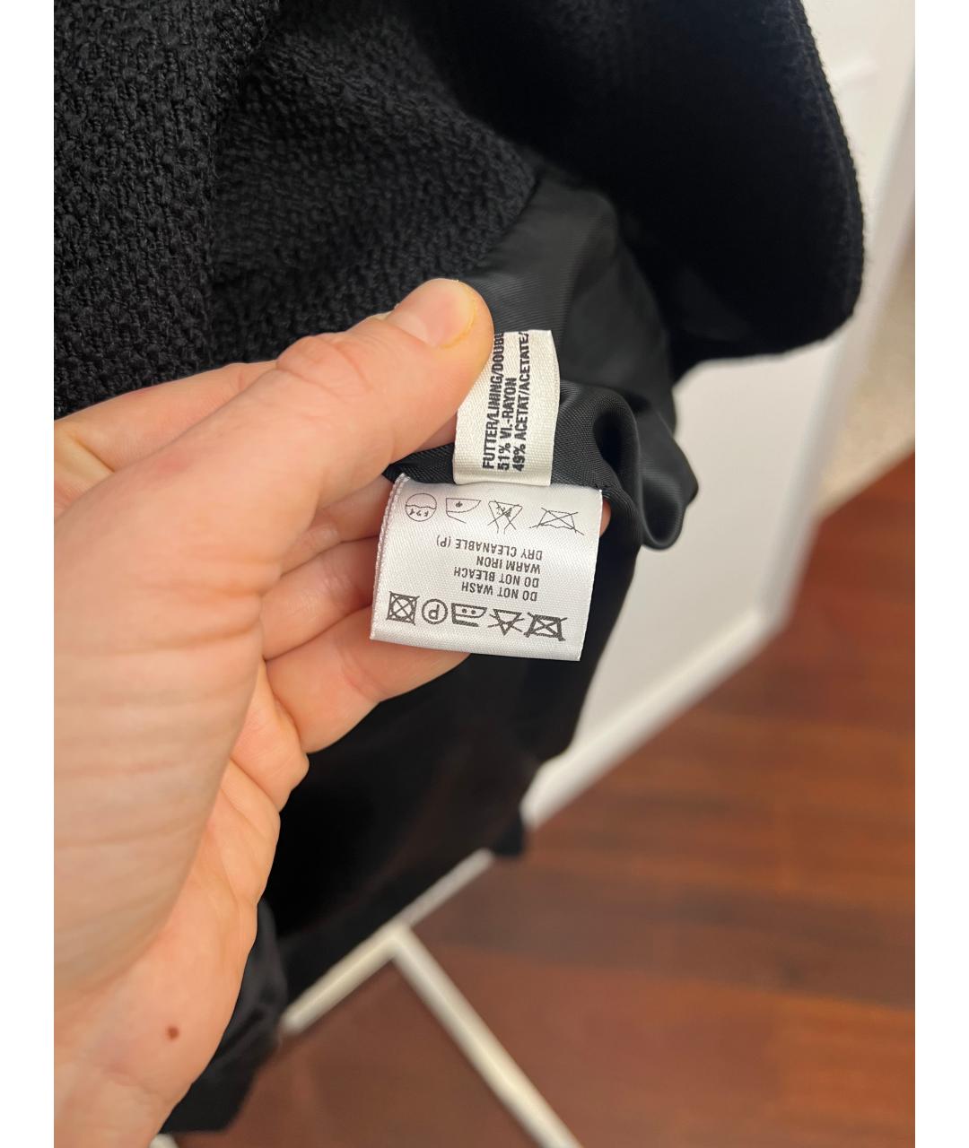 ESCADA Черный ацетатный жакет/пиджак, фото 6