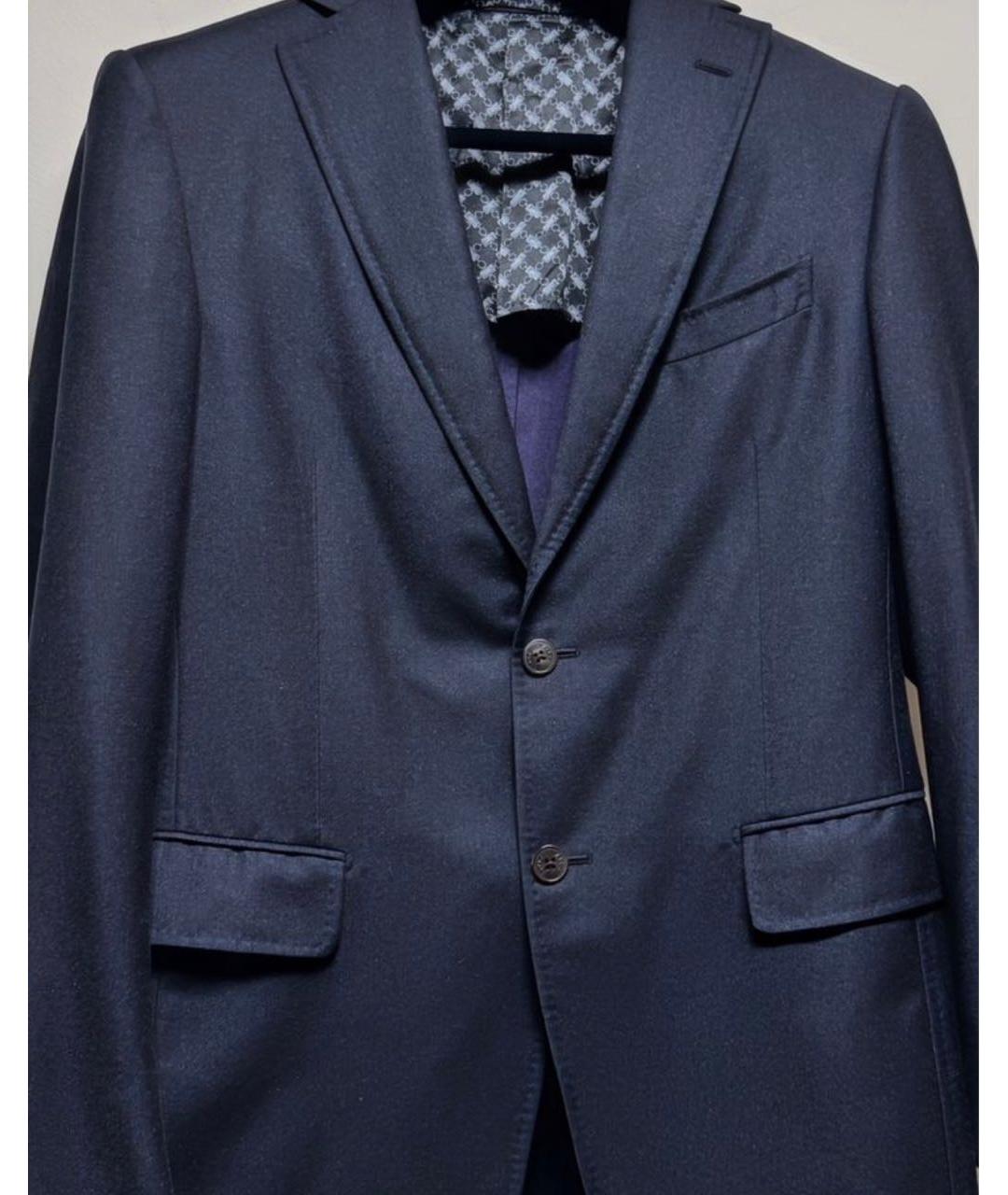 ZILLI Синий шелковый пиджак, фото 6